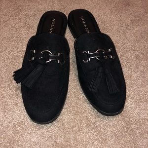 Black Solanz Mules